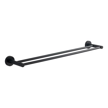Aqualine - Handdukshängare för vägg SAMBA 12x64,5 cm svart
