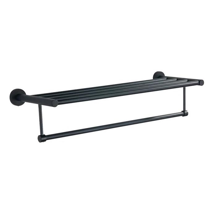 Aqualine - Handdukshängare för vägg SAMBA 21x62,5 cm svart