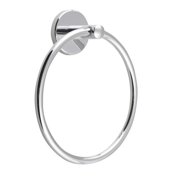 Aqualine - Handdukshängare för vägg SAMBA diameter 15,5 cm skinande krom