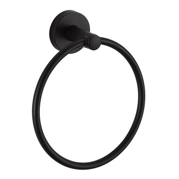 Aqualine - Handdukshängare för vägg SAMBA diameter 15,5 cm svart