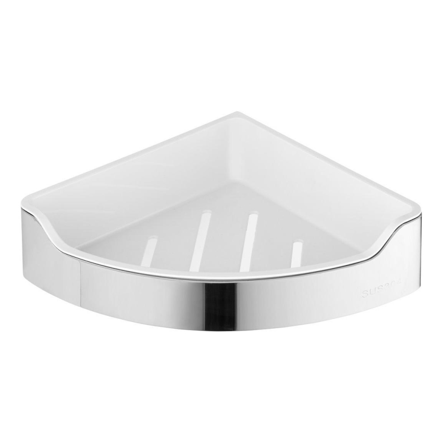 Aqualine - Hörnhylla för dusch SAMBA 21,8x30 cm skinande krom