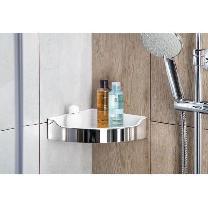 Aqualine - Hörnhylla för dusch SAMBA 21,8x30 cm skinande krom