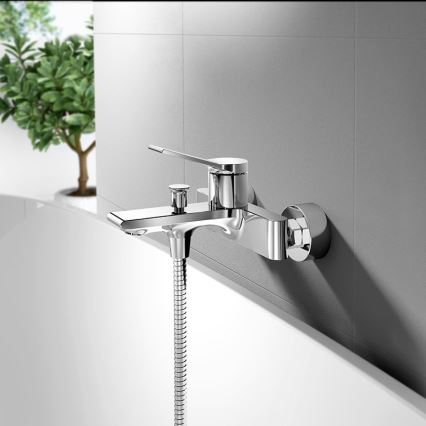 Aqualine - Kran till badkar BOLERO skinande krom