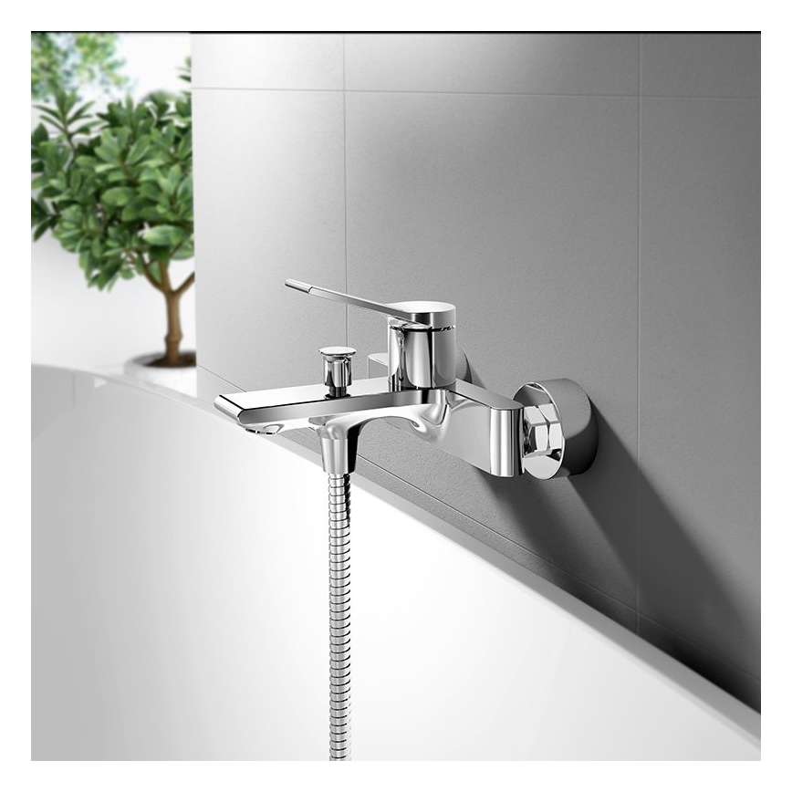 Aqualine - Kran till badkar BOLERO skinande krom