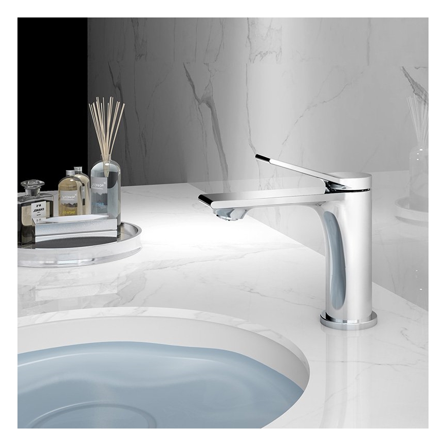 Aqualine - Kran till handfat BOLERO skinande krom