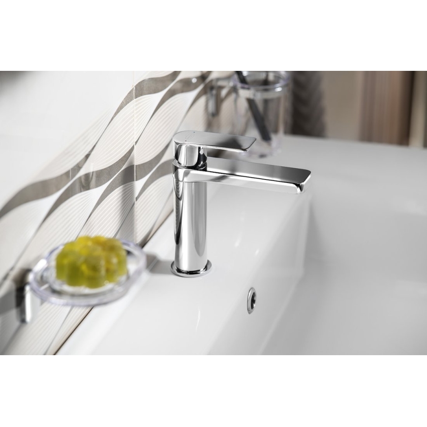 Aqualine - Kran till handfat DAPHNE 15,5 cm skinande krom