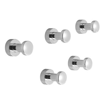 Aqualine - SET OM 5x Väggkrok SAMBA blank krom
