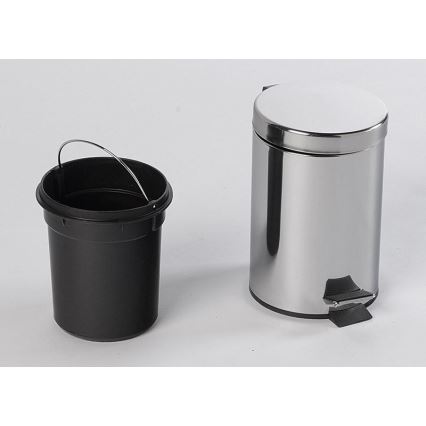 Aqualine - Soptunna SIMPLE LINE 3 l polerad rostfri