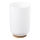 Aqualine - Tandborsthållare SNOW vit/bambu