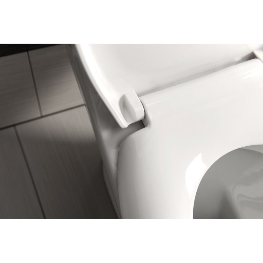Aqualine - Toalettsits SOFIA SoftClose vit