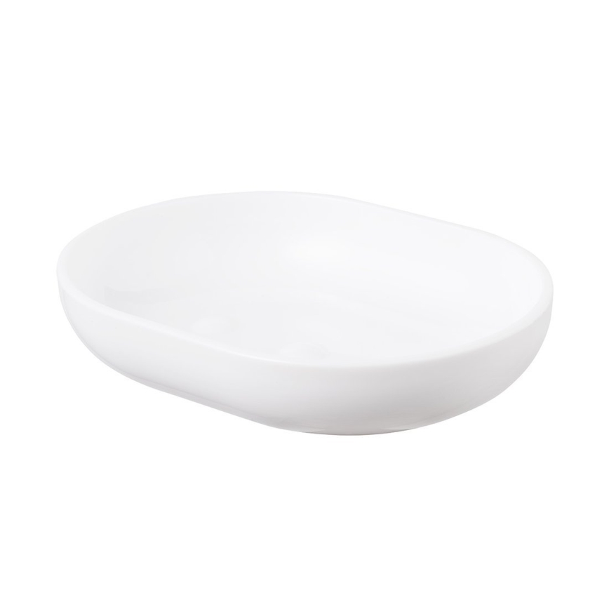 Aqualine - Tvålfat SNOW vit/bambu
