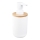 Aqualine - Tvålpump SNOW 350 mm vit/bambu