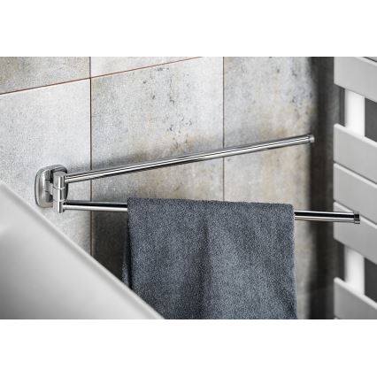 Aqualine - Vägghängare för handdukar RUMBA 45 cm skinande krom