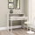 Arbetsbord 88x99 cm vit/beige