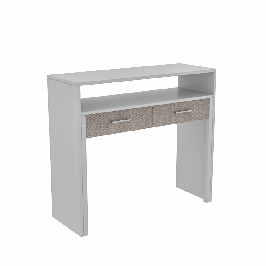 Arbetsbord 88x99 cm vit/beige