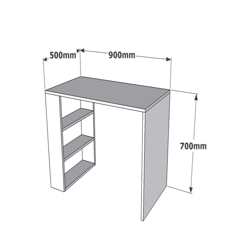 Arbetsbord COOL 70x90 cm vit