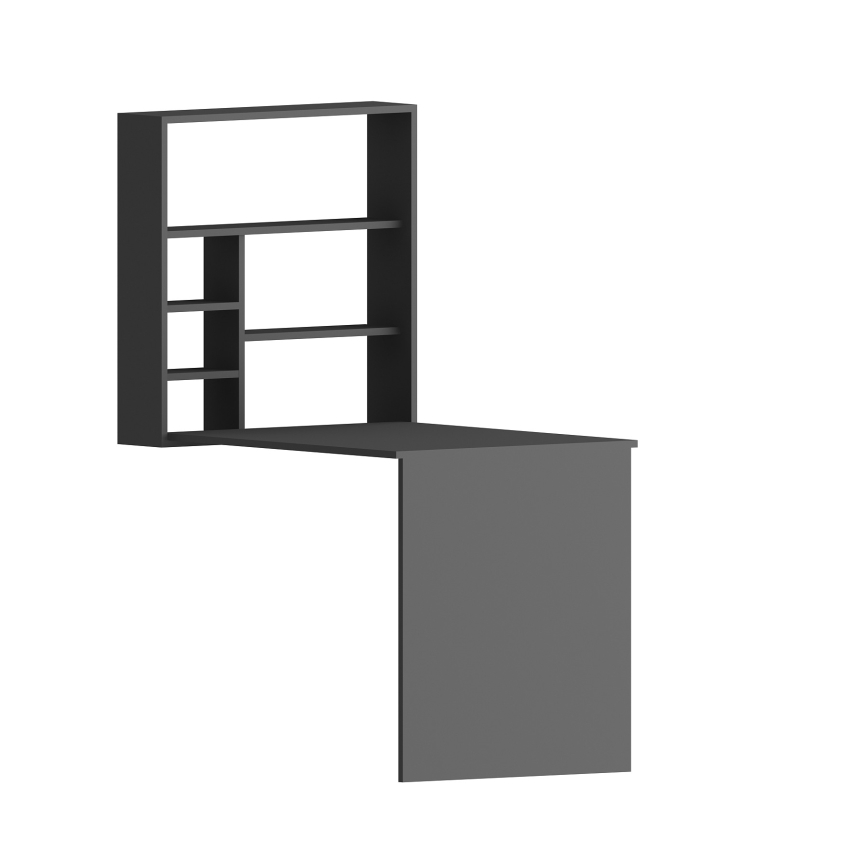 Arbetsbord med hylla SEDIR 154,2x90 cm antracit