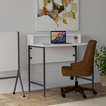 Arbetsbord USO 90,8x90 cm vit/svart