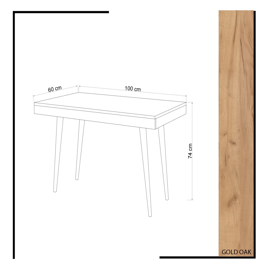 Arbetsbord VALENCIA 74x100 cm beige