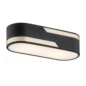 Argon 0904 - Taklampa TONI 2xE27/15W/230V svart/guld