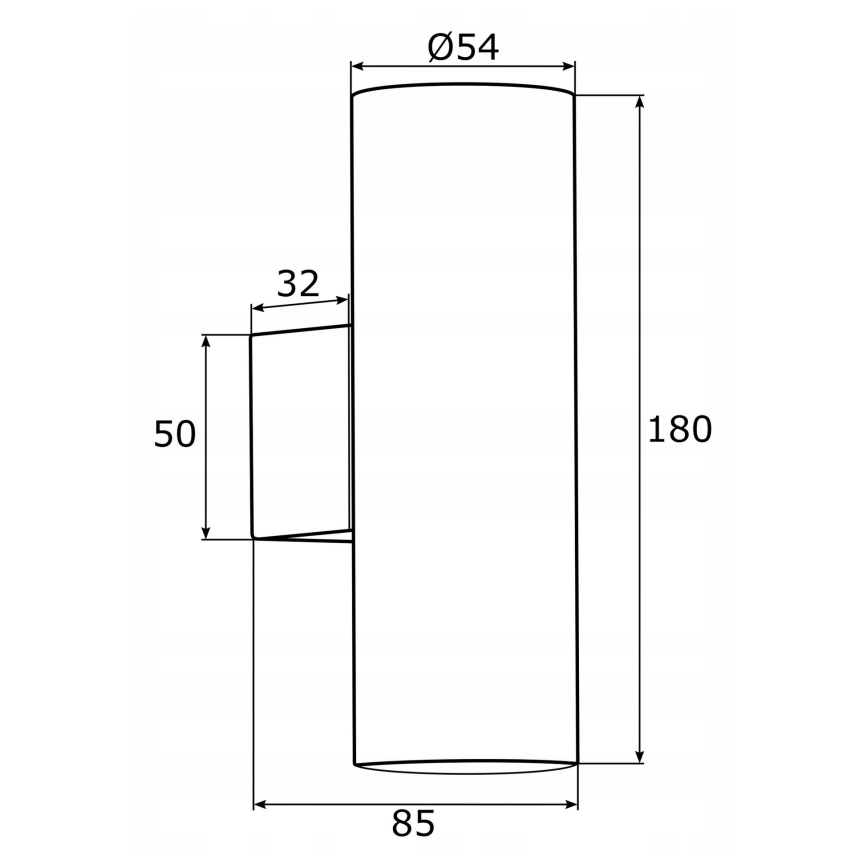 Argon 0913 - Väggbelysning MITOS 2xGU10/5W/230V mässing