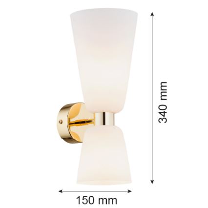 Argon 1034 - Vägglampa  RENO 2xE14/7W/230V