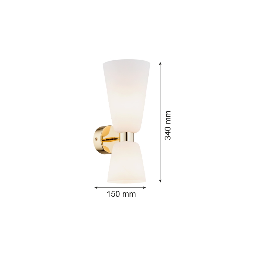 Argon 1034 - Vägglampa  RENO 2xE14/7W/230V
