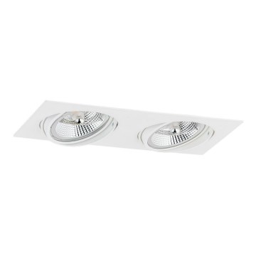 Argon 1046 - upphängd taklampa  OLIMP 2xGU10-AR111/12W/230V vit