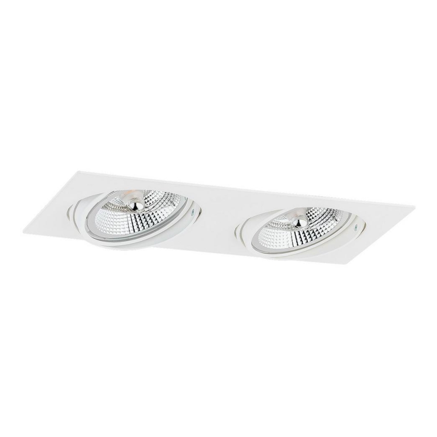 Argon 1046 - upphängd taklampa  OLIMP 2xGU10-AR111/12W/230V vit