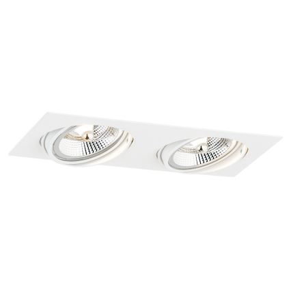 Argon 1046 - upphängd taklampa  OLIMP 2xGU10-AR111/12W/230V vit