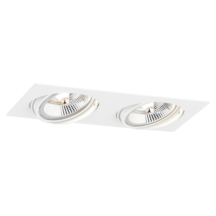 Argon 1046 - upphängd taklampa  OLIMP 2xGU10-AR111/12W/230V vit