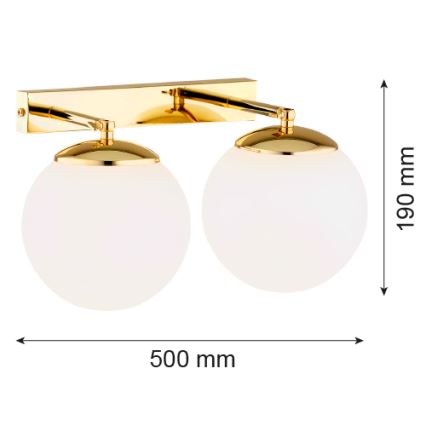 Argon 1052 - Vägglampa  SATELITE 2xE27/15W/230V