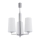 Argon 1224 - Pendelkrona CAMELOT 3xE27/15W/230V skinande krom
