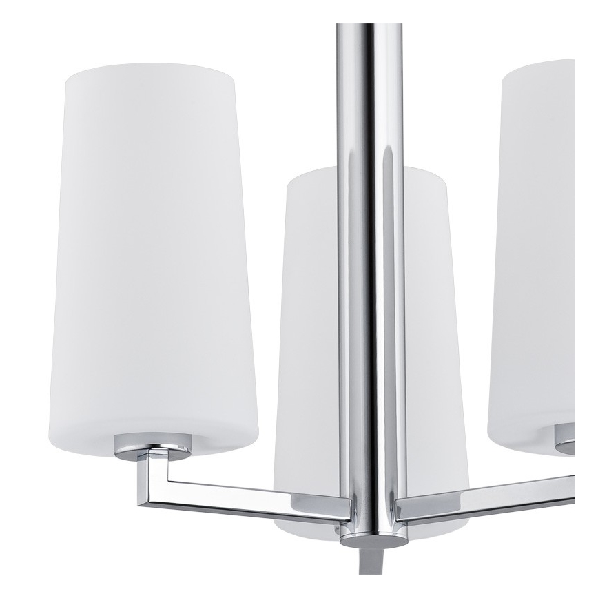 Argon 1224 - Pendelkrona CAMELOT 3xE27/15W/230V skinande krom