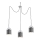 Argon 1341 - Hängande lampa ANDROS 3xE27/60W/230V