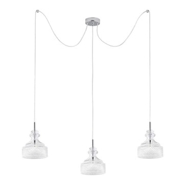 Argon 1354 - LED Ljuskrona med snöre TULUZA 3xLED/5W/230V