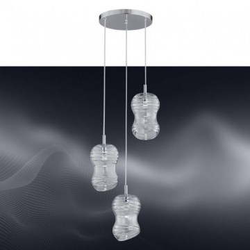 Argon 1356 - LED Ljuskrona med snöre COMO 3xLED/5W/230V