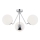 Argon 1477 - Surface-mounted ljuskrona TOMAR 3xE27/15W/230V skinande krom