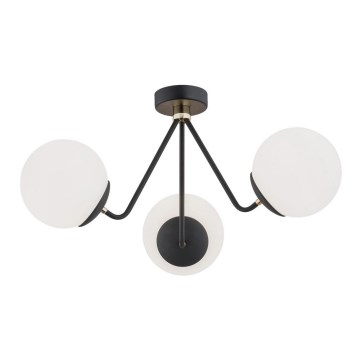 Argon 1478 - Surface-mounted ljuskrona TOMAR 3xE27/15W/230V svart