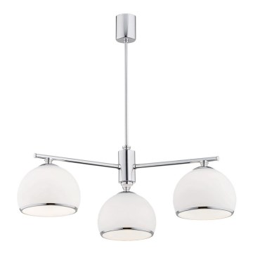 Argon 1487 - Pendelkrona MARBELLA 3xE27/15W/230V skinande krom
