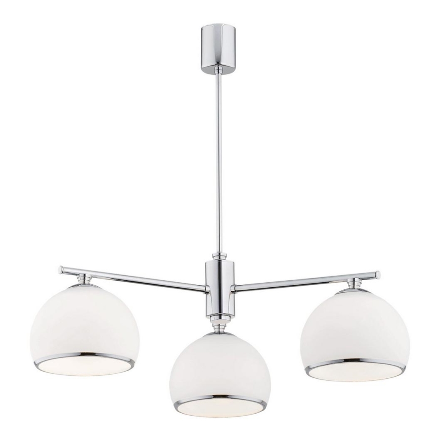 Argon 1487 - Pendelkrona MARBELLA 3xE27/15W/230V skinande krom