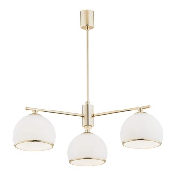 Argon 1488 - Pendelkrona MARBELLA 3xE27/15W/230V mässing