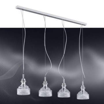 Argon 1650 - LED Ljuskrona med snöre TULUZA 4xLED/5W/230V