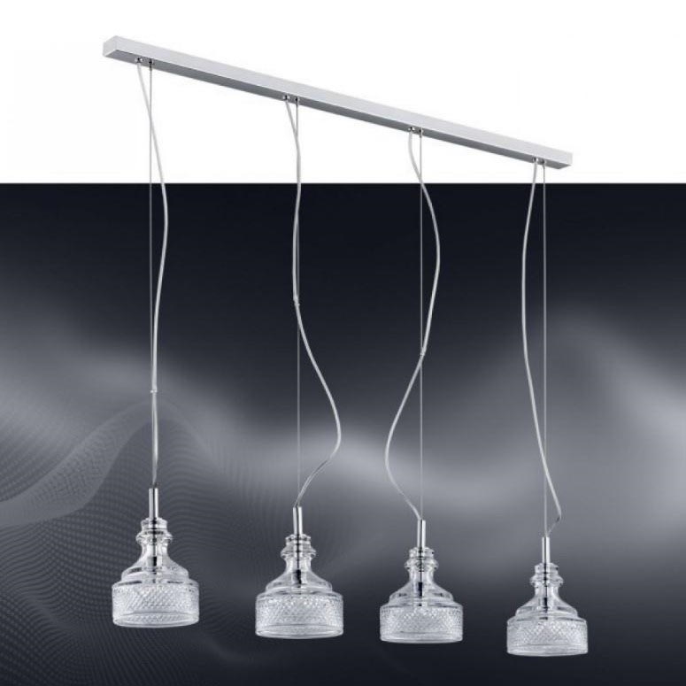 Argon 1650 - LED Ljuskrona med snöre TULUZA 4xLED/5W/230V