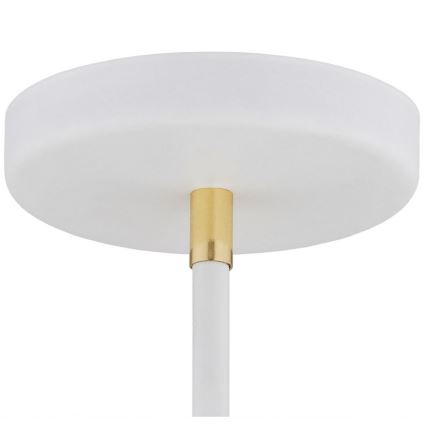 Argon 1773 - Pendelkrona AVALONE 4xE27/15W/230V vit/gyllene