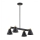 Argon 1774 - Pendelkrona AVALONE 4xE27/15W/230V svart/gyllene