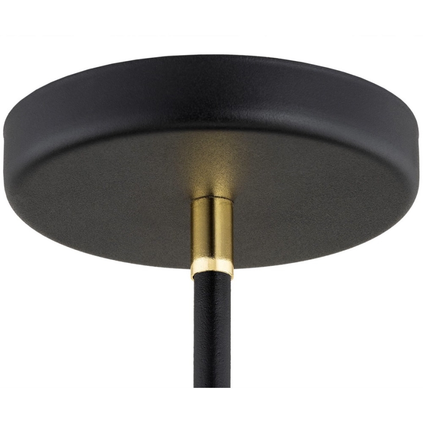 Argon 1774 - Pendelkrona AVALONE 4xE27/15W/230V svart/gyllene
