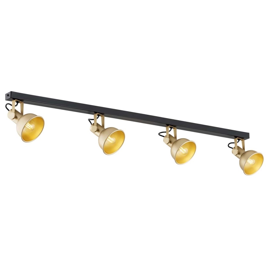 Argon 1801 - Spotlight LENORA 4xE14/7W/230V guld/svart