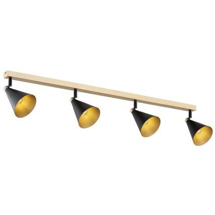 Argon 1805 - Spotlight LUCINDA 4xE14/7W/230V svart/guld