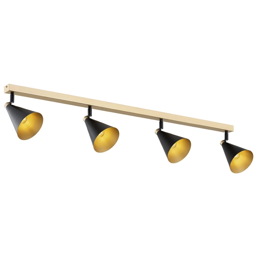 Argon 1805 - Spotlight LUCINDA 4xE14/7W/230V svart/guld